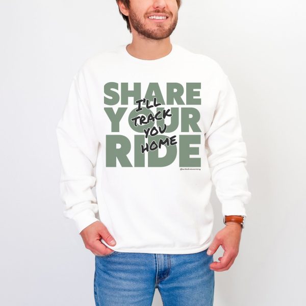 Share your ride. I’ll track you home. | The Safer Together Collection | Gildan 18000