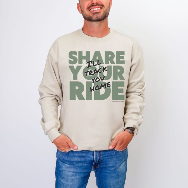 Share your ride. I’ll track you home. | The Safer Together Collection | Gildan 18000