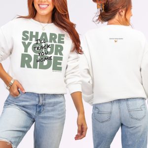 Share your ride. I’ll track you home. | The Safer Together Collection | Gildan 18000 - Image 3